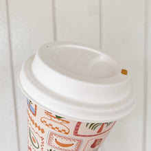 Load image into Gallery viewer, sugarcane home compostable natural takeaway paper coffee cup lid
