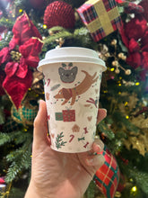 Load image into Gallery viewer, Christmas takeaway paper coffee cup festive themed
