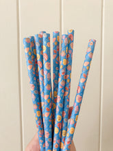 Load image into Gallery viewer, Premium 4ply Designer Compostable Paper straws
